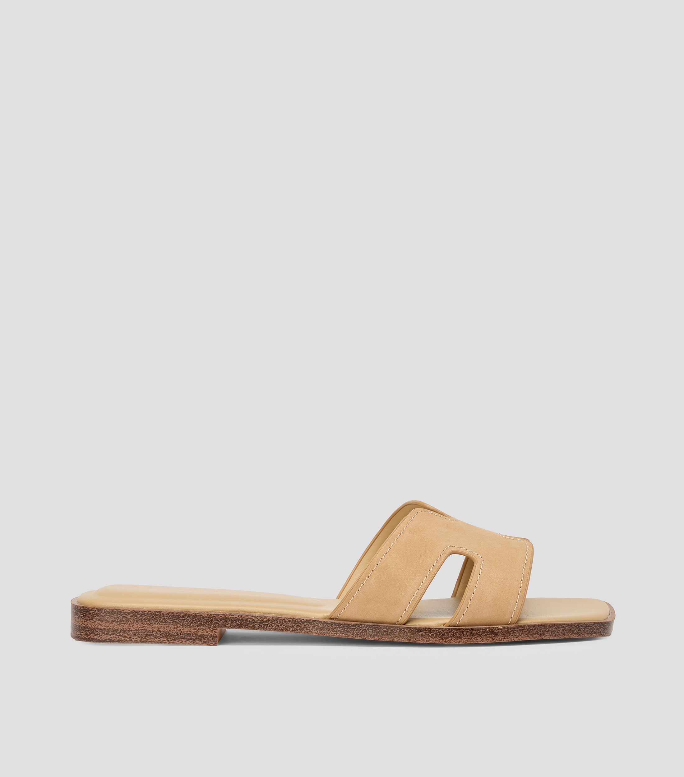 Sandalias planas en piel Itsandal Mujer